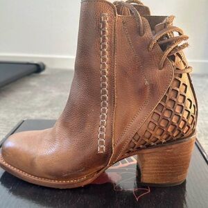 Freebird Dreamer Brown Leather Ankle Boots
